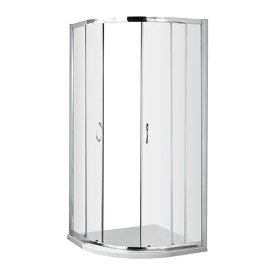 Lisbon 5mm Quadrant Shower Enclosure - 1850mm High, Chrome