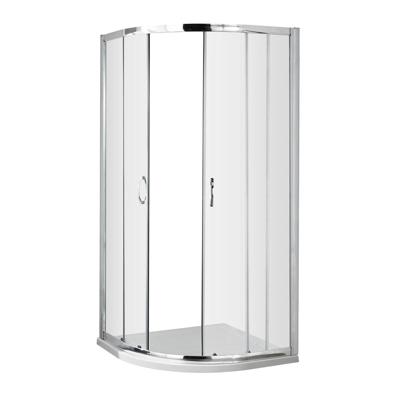 Lisbon 5mm Quadrant Shower Enclosure - 1850mm High, Chrome