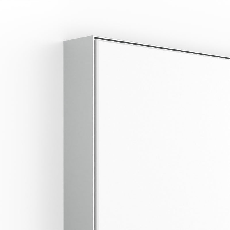 Origins Living Tate Rectangular Mirror 140x70cm - Polished Aluminium