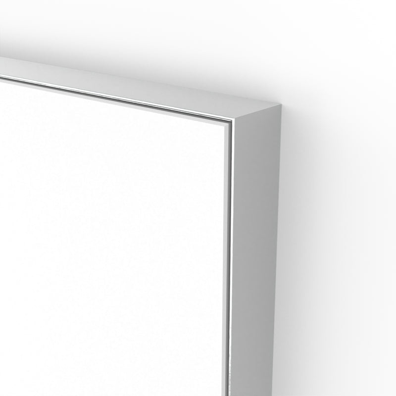 Origins Living Tate Rectangular Mirror 70x90cm - Polished Aluminium