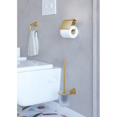 Sonia Tecno Project Open Toilet Roll Holder - Brushed Brass