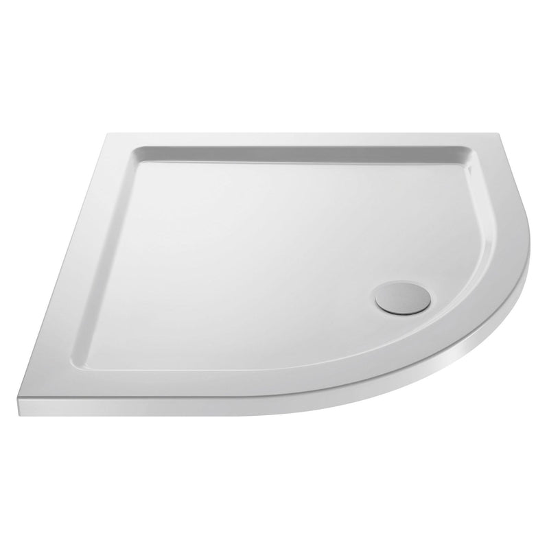 Porto Brushed Brass 6mm Quadrant Shower Enclosure With White Stone Resin Tray & Waste - 900 x 900mm