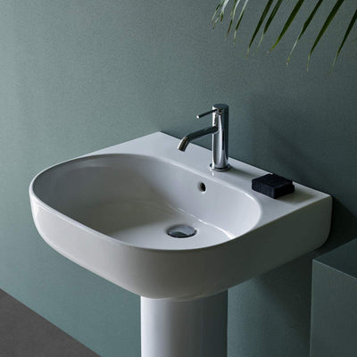 Britton Bathrooms Milan 500mm Basin With Semi Pedestal