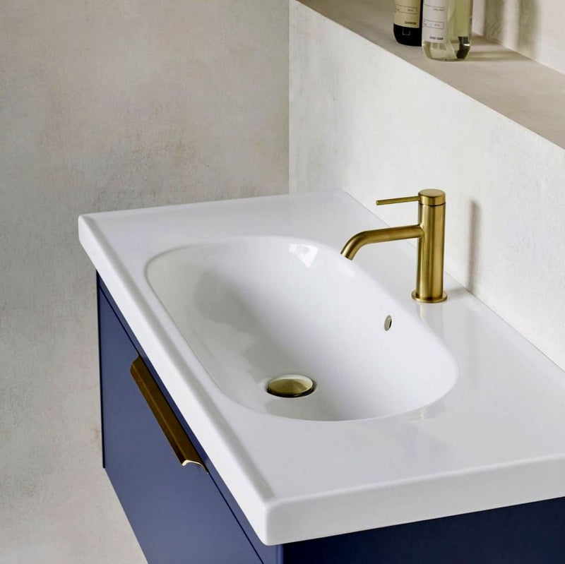Britton Bathrooms Shoreditch 650mm Single Drawer Vanity Unit With Origin Round Basin