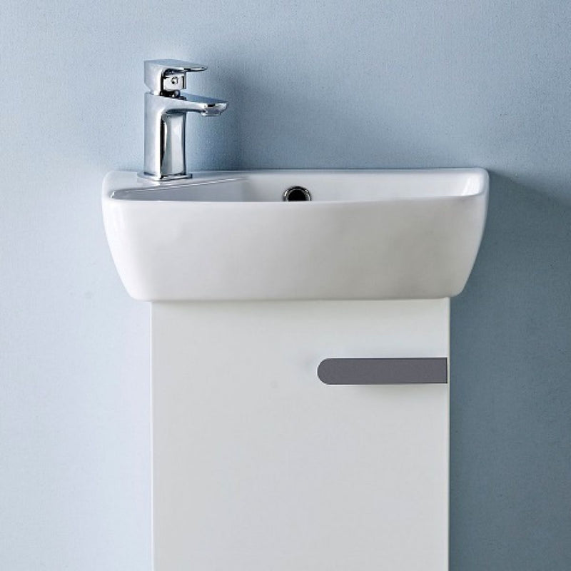 Britton Bathrooms MyHome Wall Hung Vanity Unit & 450mm Cloakroom Basin