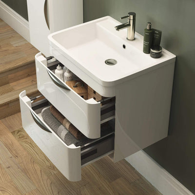 Marina 600mm Wall Hung Vanity Unit & Basin