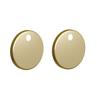 Britton Bathrooms Toilet Seat Hinge Cover Caps  - Brushed Brass