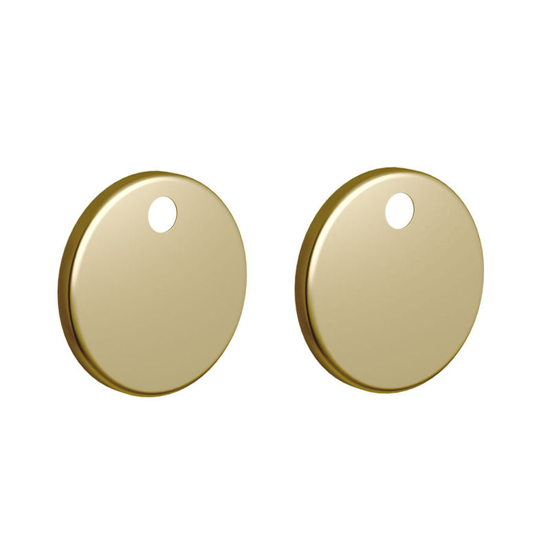 Britton Bathrooms Toilet Seat Hinge Cover Caps  - Brushed Brass