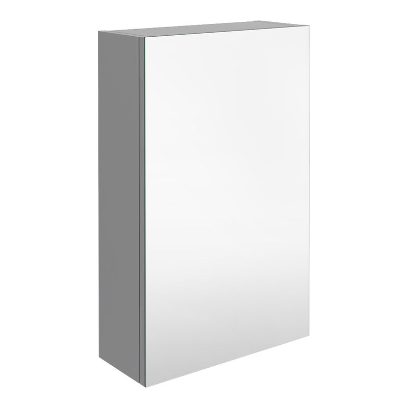 Cape 450mm Mirror Cabinet - Gloss Grey Mist