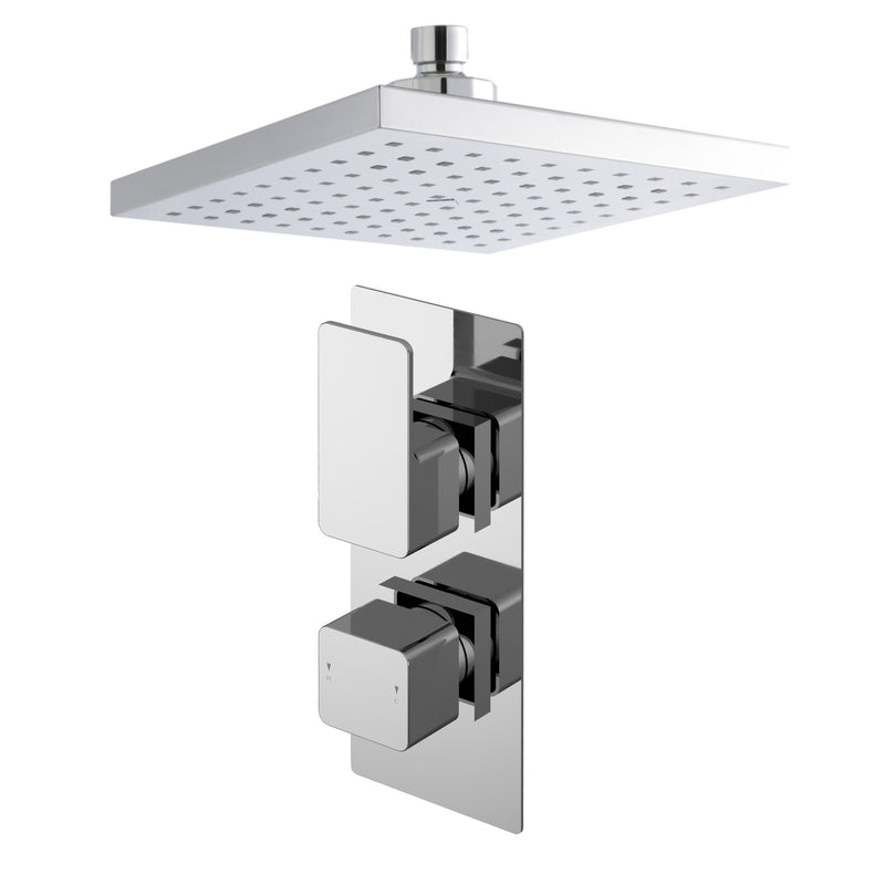 Cape Concealed Shower Package With Fixed Head - Chrome