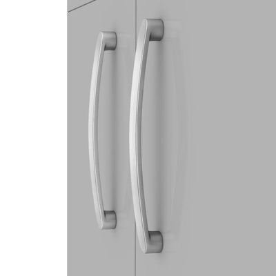 Lana 500mm Floor Standing 2 Door Vanity Unit & Minimalist Basin - Gloss Grey Mist