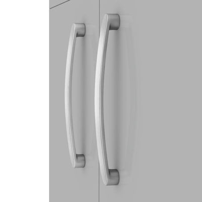 Como 600mm Wall Hung 2 Door Vanity Unit & Thin Edge Basin - Gloss Grey Mist