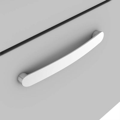 Como 800mm Wall Hung Single Drawer Vanity Unit & Thin Edge Basin - Gloss Grey Mist