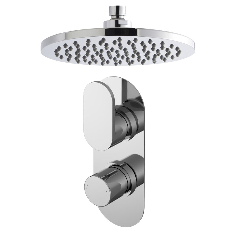 Capri Concealed Shower Package With Fixed Head - Chrome
