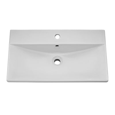 Como 800mm Wall Hung 2 Door Vanity Unit & Thin Edge Basin - Anthracite Woodgrain