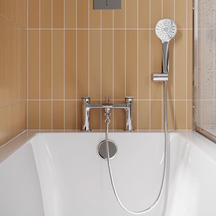 Britton Bathrooms Greenwich Bath Shower Mixer - Chrome