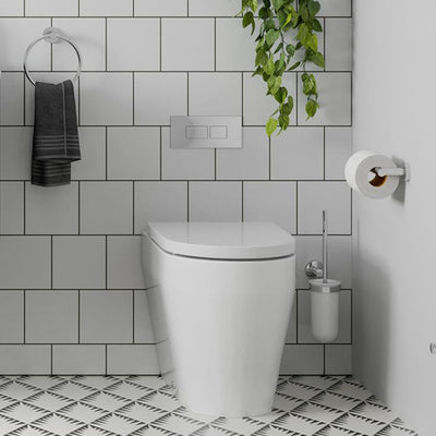 Britton Bathrooms Hoxton Toilet Brush Set - Chrome