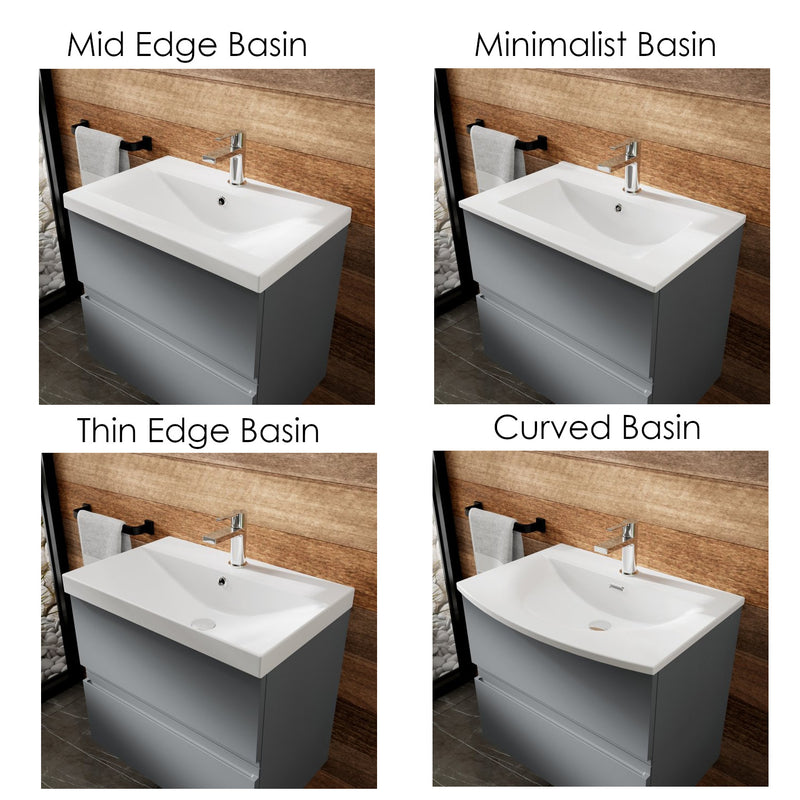 Hudson Reed Hyle Hudson Reed Urban Wall Hung 500mm Vanity Unit With 2 Drawers – BathLab