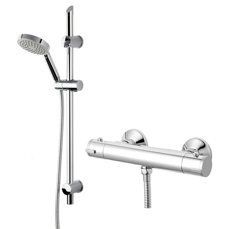 Jenson Exposed ABS Thermostatic Shower Set - Chrome