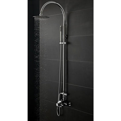 Hudson Reed Tec Lever 1 Outlet Dual Handle Exposed Thermostatic Shower Valve - Chrome