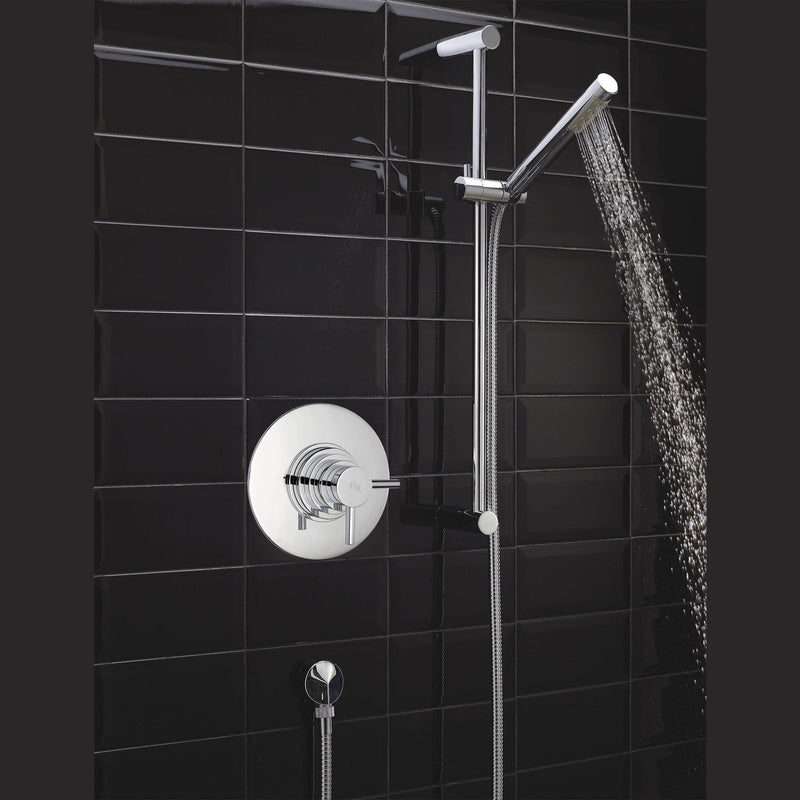 Hudson Reed Tec Lever 1 Outlet Dual Handle Concealed Thermostatic Shower Valve - Chrome