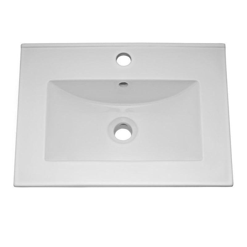Lana 500mm Floor Standing 2 Door Vanity Unit & Minimalist Basin - Gloss Grey Mist