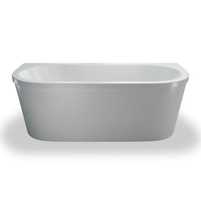 Britton Bathrooms Cleargreen Saturn Back To Wall Freestanding Bath 1700 x 750mm