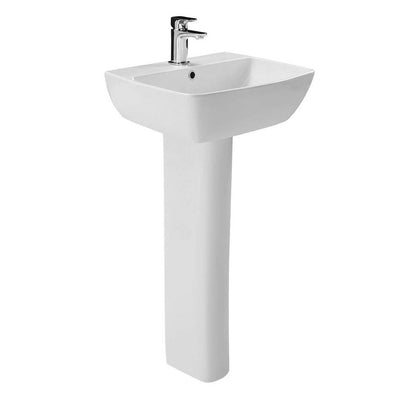 Britton Bathrooms MyHome 600mm Basin With Full Pedestal