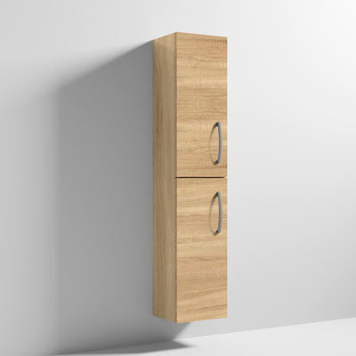 Cape 300mm Tall Unit With 2 Doors - Natural Oak