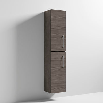 Cape 300mm Tall Unit With 2 Doors - Anthracite Woodgrain