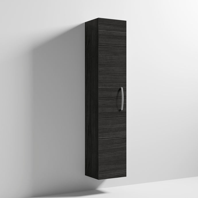 Cape 300mm Tall Unit With 1 Door - Charcoal Black