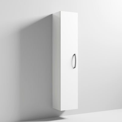 Cape 300mm Tall Unit With 1 Door - Gloss White