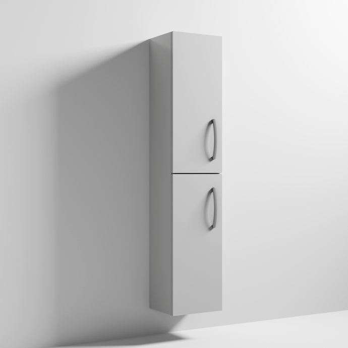 Cape 300mm Tall Unit With 2 Doors - Gloss Grey Mist