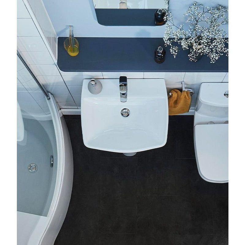 Britton Bathrooms MyHome 550mm Basin With Full Pedestal