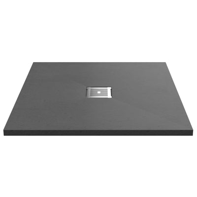 Nuie Slimline Grey Slate Square Shower Tray  - 900 x 900mm