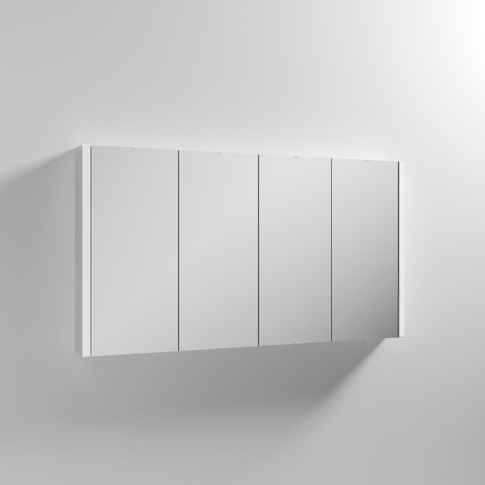 Nuie Eden 1200 x 650 x 100mm Mirror Cabinet With 4 Doors
