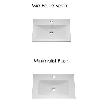 Nuie Eden 610 x 390mm Floor Standing Vanity Unit With 2 Doors & Ceramic Basin