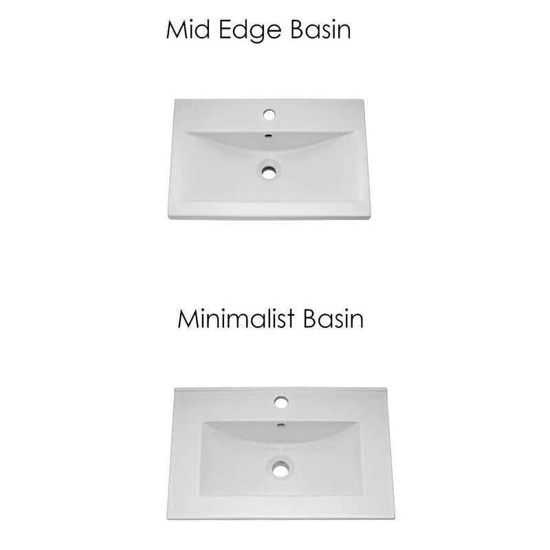Nuie Eden 610 x 390mm Floor Standing Vanity Unit With 2 Doors & Ceramic Basin