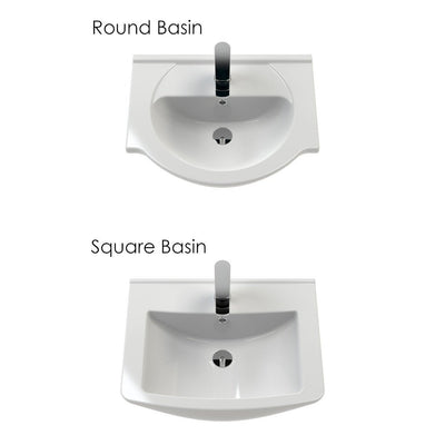 Nuie Saturn 1050 x 300mm Furniture Pack With Basin, Cistern, Back To Wall Toilet & Soft Close Seat - Gloss White
