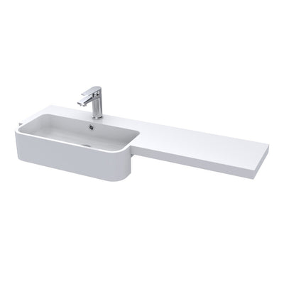 Hudson Reed Fusion 1100mm Floorstanding Combination Unit With Round Semi Recessed Basin