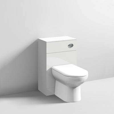 Nuie Mayford 500 x 300mm WC Unit (Without Cistern) - Gloss White
