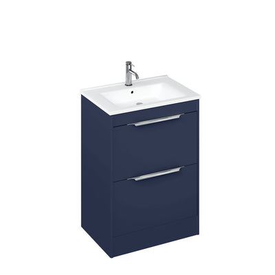 Britton Bathrooms Shoreditch 650mm Floorstanding Vanity Unit With Note Square Basin