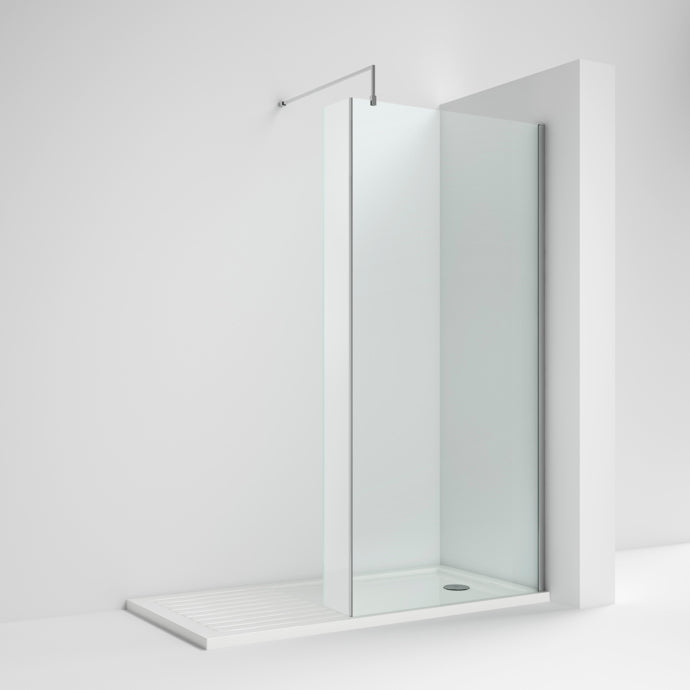 Vista 8mm Wetroom Shower Screen With Fixed Return