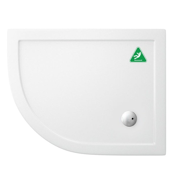 Zamori Anti Slip Offset Quadrant Shower Tray