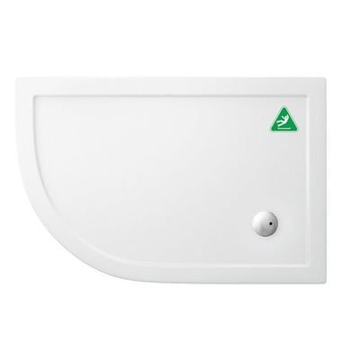 Zamori Anti Slip Offset Quadrant Shower Tray