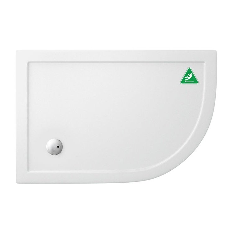 Zamori Anti Slip Offset Quadrant Shower Tray