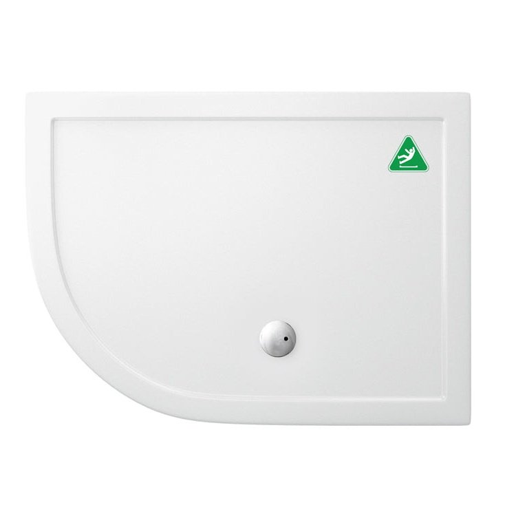 Zamori Anti Slip Offset Quadrant Shower Tray