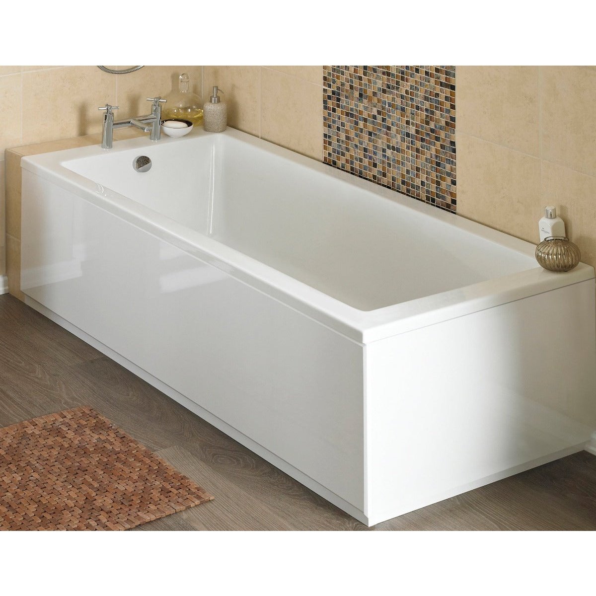 Rectangular Front Bath Panel 1600mm Bath Front Panel - Gloss White – BathLab