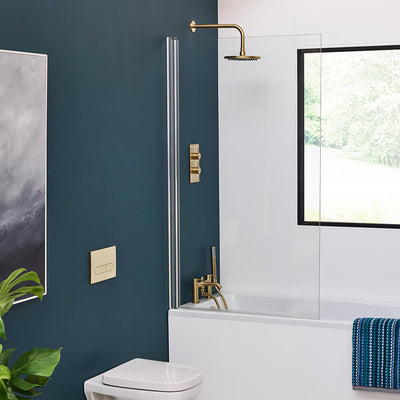 Britton Bathrooms Hoxton Thermostatic Shower Valve With Diverter - Brushed Brass