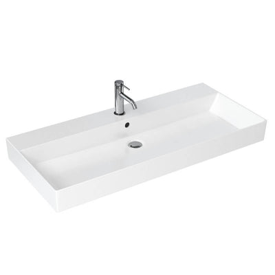 Britton Bathrooms Shoreditch Frame 1000mm Furniture Stand and Basin - Brushed Brass